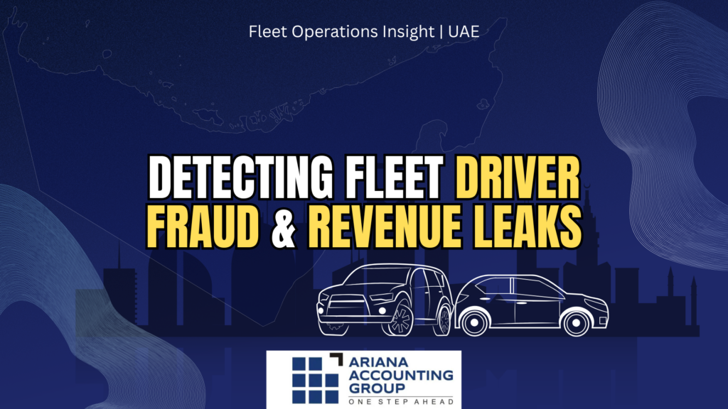 A fleet analytics dashboard displaying data to assist in detecting driver fraud in UAE fleet operations and stopping revenue leaks.