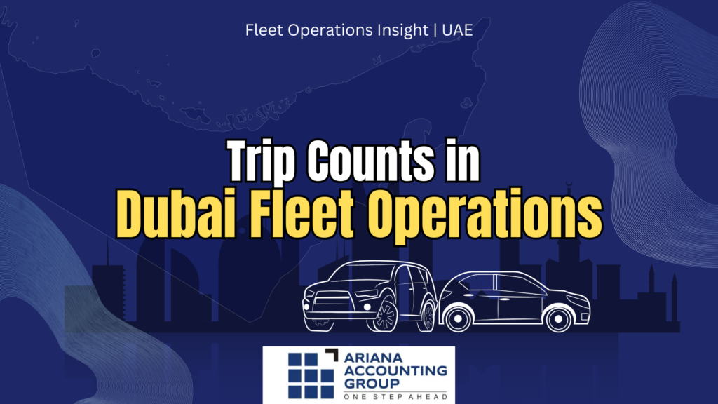Trip counts in Dubai fleet operations showing fleet vehicles and performance tracking