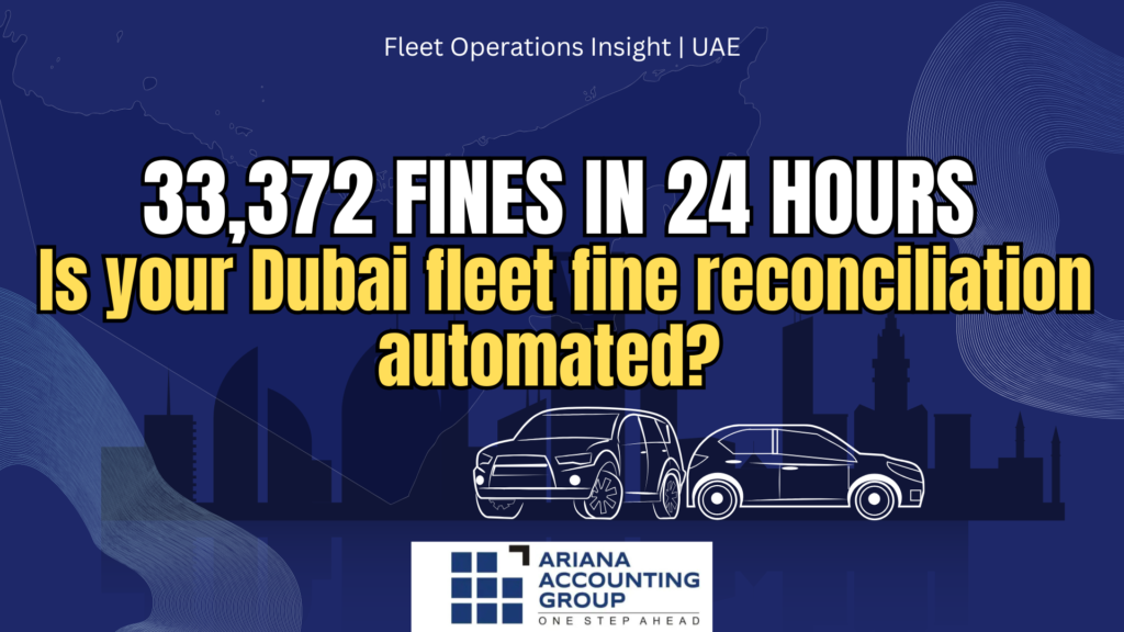 Luxury limousine fleet in Dubai requiring professional Dubai fleet fine reconciliation and analytics services by Arianna Accounting Group.