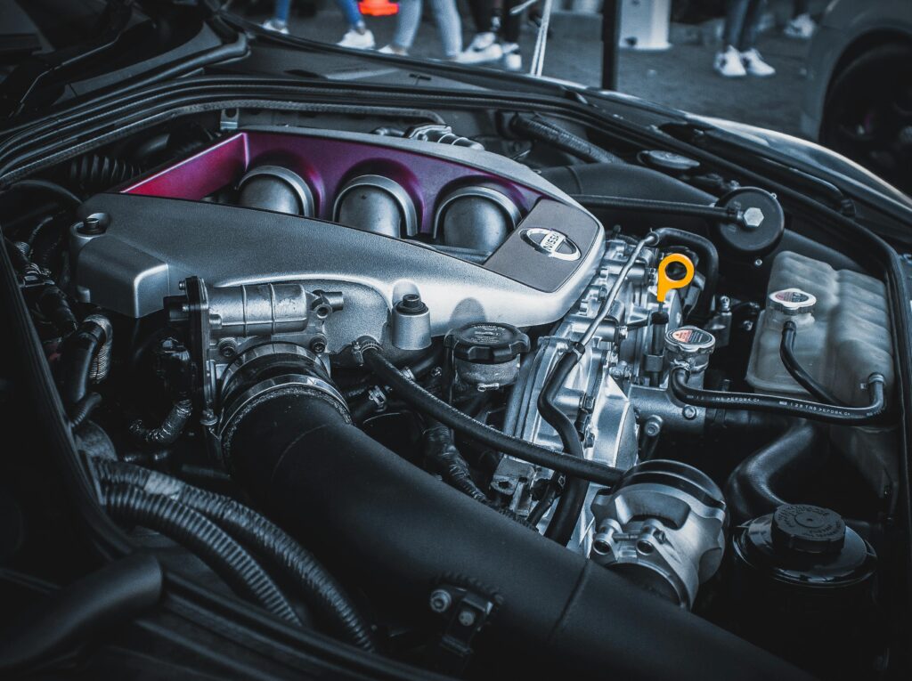 Digital diagnostic interface showing predictive maintenance health scores and engine hour tracking powered by vehicle-level analytics for luxury fleets.
